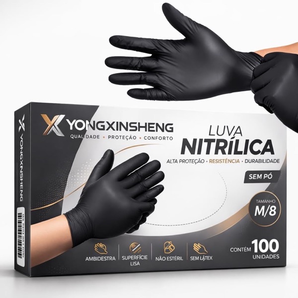 Luvas nitrílicas