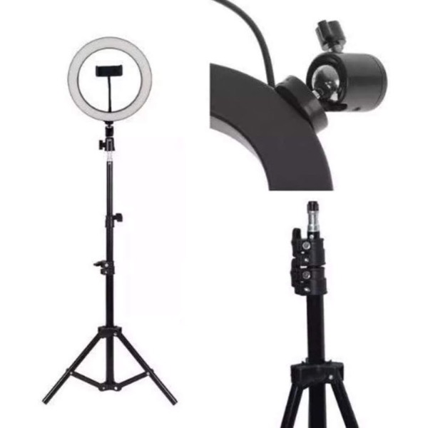 Ring light com tripé