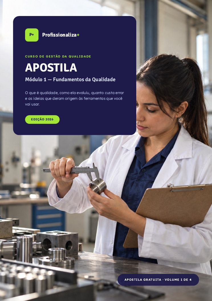 Capa da apostila de Gestão da Qualidade